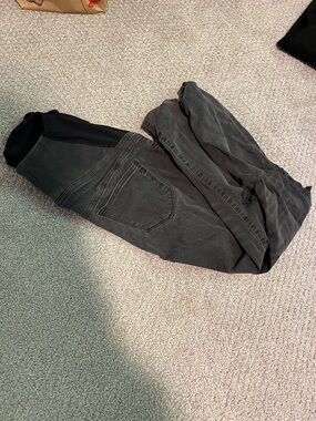 Madewell Maternity Black Washed Denim Jeans